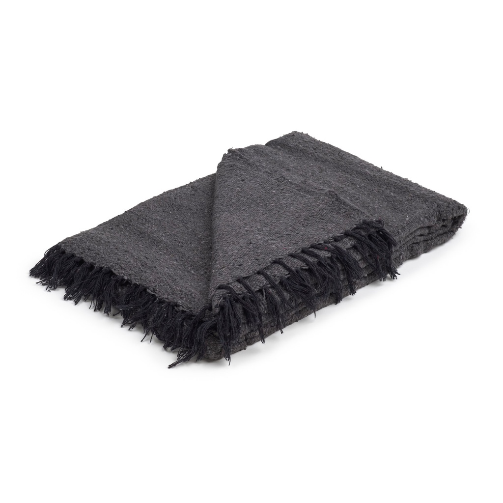 [617037782504] Yoga Blanket - Mexican Deluxe Solid - 1pc - Yogavni (Grey)