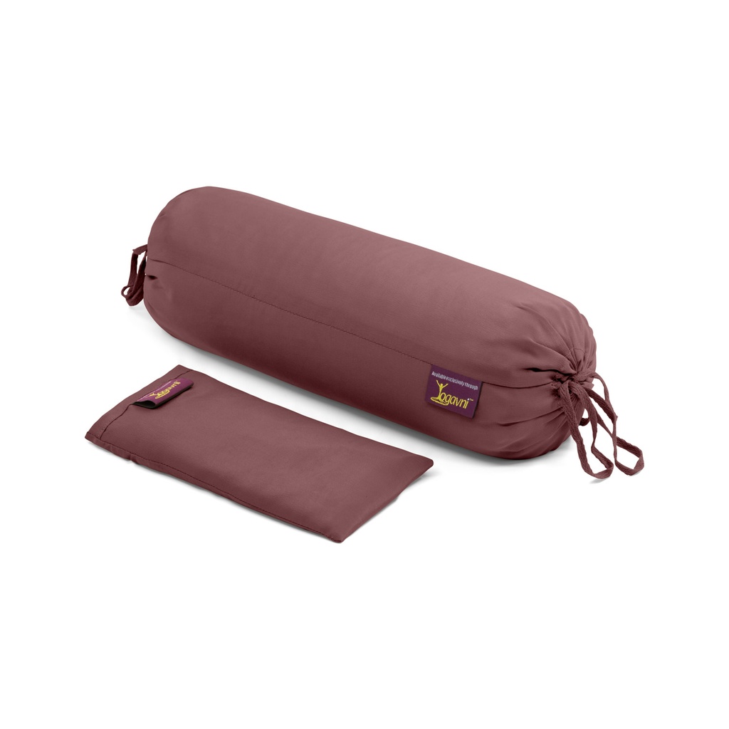 Neck-n-Eye Pillow Relax Set - Unscented Silk Buckwheat Filled Neck and Eye Pillow - 2pc - Yogavni