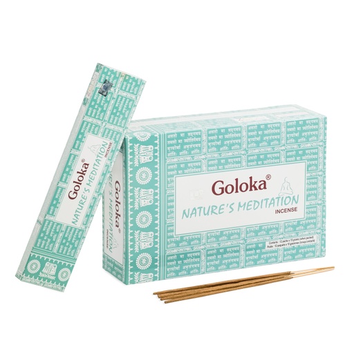 [8906051433045] Incense Sticks - Nature's Meditation 180g - Goloka